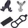 Tsophreniq Supporto per torcia elettrica per biciclette, con clip per migliorare la stabilità e la facilità di installazione, per ciclisti, biciclette, portatarga
