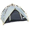 Maypole Mp9548 Tenda Automatica a 2 posti Letto, Unisex, Due Toni Grigio, Giallo, Compatto