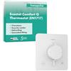 hansgrohe Ecostat Comfort Q - Miscelatore termostatico incasso con combinazione di sicurezza, Rubinetto con blocco di sicurezza (SafetyStop) a 40° C, Termostato, 2 utenze, bianco opaco, 33717700