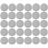 cyclingcolors 30x Copriviti adesivi 20 mm plastica viti copertura coperchi tappi riparazione mobili, Grigio argento