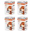 OSRAM 4 bruciatori allo xenarc originali D3S HID Xenon, 4 scatole pieghevoli (1 lampadina)