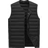 MISSMAO Piumino Uomo Smanicato Imbottito Trapuntato Senza Maniche Giubbotto Giacche Eleganti Slim Fit Gilet Caldo Nero XXS