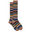 Gallo Calze lunghe fantasia righe multicolor AP103413 noce/militare