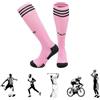 JUNHAO-SHOP 1 paio di calzini da calcio per bambini, flessibili, traspiranti, antiscivolo, calzini sportivi per tifosi di Miami, rosa, One Size