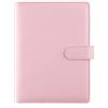 Generic Raccoglitore a 6 anelli, formato A6, con design elegante, organizer personale a fogli mobili, ricaricabile, formato A5, rosa