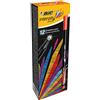 BIC Pennarelli Punta Fine, Intensity, Punta in Feltro, 0.8 mm, Colore Arancione, Confezione da 12, Fornitura Cancelleria Scuola e Ufficio
