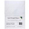 Leaf Graph Paper Foglio di carta grafica, formato A4, griglia a quadretti da 10 mm (1 cm), confezione da 30 fogli, a righe per matematica e scienze
