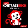 nigmax 3-in-1 Kontrastbuch für Babys: Mehr als 60 kindgerechte Schwarz-Weiß-Bunt-Kontrastkarten zur bestmöglichen visuellen Entwicklung von Neugeborenen | Babybuch ab 0 Monaten nach Montessori