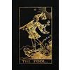 CreateSpace Independent Publishing Platf The Fool: 120 blank pages, The Fool Tarot Card Notebook - Black and Gold - Sketchbook, Journal, Diary (Tarot Card Notebooks)