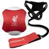Hy-Pro Liverpool Football Kick Trainer con licenza ufficiale, cintura regolabile in vita attrezzatura per allenamento da solo, per palloni di taglia 3-5, sistema portatile per uso domestico e sul