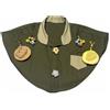 Gralara Grembiule Protettivo Anti-Graffio Tessuto Antiscivolo per Addestramento, Gioco, Verde, Con Accessori