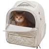 Generic Zaino trasportino per gatti, borsa da viaggio per animali domestici, design pieghevole, per interni ed esterni, escursionismo, campeggio, moto, trasporto approvato dalle compagnie aeree, per gattini