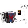 Classic Cantabile Bambino Set di Fisarmonica per Bambini, nero, 8 Bassi