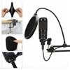 Gelid Solutions Voce - Microfono a Condensatore USB per Podcast, Streaming e Canto - Set Completo con Supporto da Tavolo - Nero