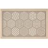REDS Zerbinando - Tappeto Over 008 Beige - 50x120 cm - Tappeto Multiuso in Poliestere con fondo Antiscivolo per Ingresso, cucina, bagno, salotto, camera