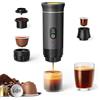 JORPETS Portable Coffee Maker 3 in 1 Espresso Machine USB-C Mini Electric Hot Water Coffee Maker Compatible with Ness-Preso, Dolce-Gusto and Ground Coffee Capsules