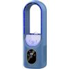 Pneterg Ventilatore a colonna senza pale silenzioso, ventilatore rinfrescatore purificatore d'aria, umidificazione, 6 velocità di regolazione, Ventilatore a torre per casa, uffici (blu)