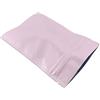 WACCOMT Pack 100 sacchetti in pellicola di alluminio opaca con chiusura lampo, per alimenti, inodore, in Mylar (rosa opaco, 8 x 12 cm)