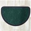 Casa Service ASSORBIPASSO Zerbino Rettangolare e Mezzaluna 40x60 cm Resistente Asciuga e Decora Fondo in Gomma, per Ingresso, Antiscivolo, Green