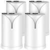 GLACIER FRESH Filtro acqua rubinetto ON TAP V (600L), compatibile con Brita On Tap Pro V-MF, Riduce il 99% di cloro, PFAS, microplastiche, metalli e cattivi odori, acqua miglior gusto (4 pezzi)