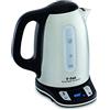 Tefal Bollitore elettrico senza fili in acciaio inossidabile, 1,7 L, 2400 W, 7 temperature regolabili da 60 a 100°, schermo digitale, Keep warm 60 min, Express Control KI240D10