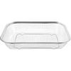 HEMOTON 1 colino in acciaio inox in acciaio inox, per lavello della cucina, filtro in metallo, quadrato sopra il colino per friggitrice, rettangolare, mini cestino per patatine fritte
