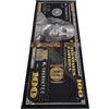 HUAHOO Tappeto nero con banconota da 100 dollari, tappeto per soggiorno, camera da letto, per interni ed esterni (80 x 200 cm)
