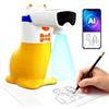 Yoturetoys Regalo di compleanno per ragazzi e ragazze, proiettore di disegno AI per bambini, giocattolo educativo per l'apprendimento artistico, robot da pittura per bambini di 4 5 6 7 8 9 anni