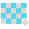 LittleTom 18 Pezzi Tappeto Gioco per Bambini in Piastrelle EVA 30x30 - Pavimento Morbido e Antiscivolo per Neonati - Superficie Puzzle Protettiva Ideale per la Cameretta dei Bimbi e Gioco a Terra