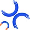 Sinbana 2pz Connettori Angolari a 180 Gradi per Pista, 24x15,2 cm Connettori per Pista Componenti Macchinine in ABS Compatibili con le Macchinine Hot Wheels (Blu)