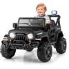RELAX4LIFE Macchina Elettrica 12V, con Telecomando, con 3 Velocità, Clacson, Veicolo Elettrico per Bambini da 3 a 8 Anni (NERO)