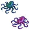 LISINGLINGO 2PAC Stampato Octopus Fidget Toys polpo flessibile stampato Modello di polpo articolato Accessori marini affascinanti che alleggeriscono lo stress accessori decorativi fai-da-te creativi