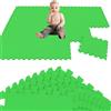 LittleTom 18 Pezzi Tappeto Gioco per Bambini in Piastrelle EVA 30x30 cm - Pavimento Morbido e Antiscivolo per Neonati - Superficie Puzzle Protettiva Ideale per la Cameretta dei Bimbi e Gioco a Terra