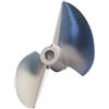 FYWYVIY Elica for barca modello RC, alluminio CNC a 2 pale, diametro 36-53 mm, foro albero 4,76 mm, mano destra, colore argento(52mm)