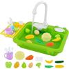 Ark miido Giocattolo per lavandino da cucina con acqua corrente, rubinetto di riciclaggio dell'acqua e lavabo, regalo per bambine e bambini a partire da 3 anni