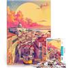 LKASGCBY Puzzle da 1000 pezzi per adolescenti Tramonto a Lisbona, Portogallo Gioco di famiglia per e Collezione di artisti, Belle arti 38x26cm
