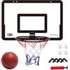 Generico Mini Hoop Basketball Indoor - Tavola portatile per montaggio a parete, struttura in PVC resistente, gioco leggero e divertente, impostazione 'altezza regolabile | Mini giocattolo da basket di faci