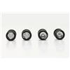 Herpa servizio ricambi, accessori per modellismo, Set di ruote cromate Dunlop, in scala 1:87, kit di modellismo, in plastica