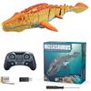 Generic Giocattolo di Mosasaurs subacqueo - Creatura 'acqua telecomandata con effetto spray | Reptile di nuoto RC realistico con luci per avventure in piscina, di bagno interattivo o gioco estivo al
