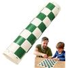 Generico Scacchiera Da Viaggio - Tappetino Da Torneo Leggero 34x34 Cm, Scacchierra Pieghevole Portatile, Superficie Di Gioco Flessibile In Vinile, Design Durevole Della Scacchiera Arrotolabile | Pratico