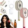 XJQ Electric Spray Air Cushion Massage Comb for Women, Portable Cordless Tool for Smoothing Styling & Frizz Control, Air Cushion Massage One-Click Self-Cleaning Comb (2pcs-b)