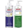 PHARMBANNER Shampoo e balsamo per la cura del cuoio capelluto con olio di tea tree e olio di argan, cura quotidiana per cuoio capelluto e depositi secchi e squamosi