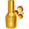 NEQI Olio Capelli Secco Termoprotettore Anticrespo Lucidante Vegano | Diamond Glass Dry Oil - Formula Ultraleggera con Vitamina E, Effetto Specchio e Doppie Punte Sigillate - 50 ml