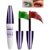 Lestpola Mascara Telescopica 5D Verde e Rosso per Ciglia, Waterproof, Lunga Durata, Volumizzante, Incurvante, Effetto Ciglia Finte, Makeup Natalizio