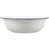 EPIGEIST Catino Vintage Smaltato Bianco 32x32x10cm, Stile Retro per Bagno | Superficie Liscia Facile da Pulire, Uso Multifunzione, per Cucina e Bagno, Design Classico Bianco