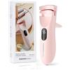 TOUCHBeauty Piegaciglia riscaldato con display a LED, piegaciglia elettrico ricaricabile, 3 modalità di temperatura, cuscinetto in silicone che cambia colore, calore rapido 10 secondi e lunga durata