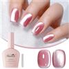 Imtiti Smalto per unghie rosa occhi di gatto, smalto per unghie magnetico UV Soak Off con bastoncino magnetico 1 Pezzi (10ML-946)