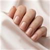 Cotabacuco unghie adesive, 24 pezzi press on nails corte e press ons, unghie corte con classico French tip, riutilizzabili