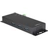 STARTECH Docking Station USB-C 4 Porte 10 Gbit/s 3xUSB-A Hub Metallo Nero
