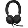 Jabra Evolve2 40 SE Cuffie Stereo Nero UC, USB-C/A, Luce Occupata
